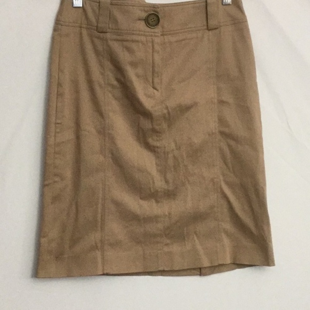 Burberry London Utility Pencil Skirt Sz 4 Tan
